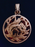 Gold,  Squirrel pendant