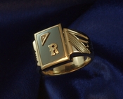 Refurbished onyx signet ring