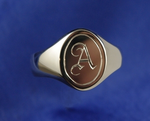 Gold signet ring